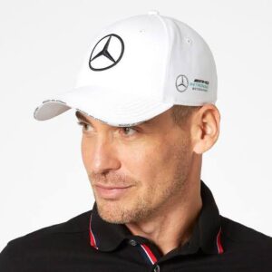 amg edition mercedes benz white cap