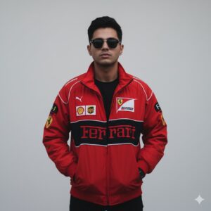 burnunit classic red racing jacket (inspired by ferrari heritage)