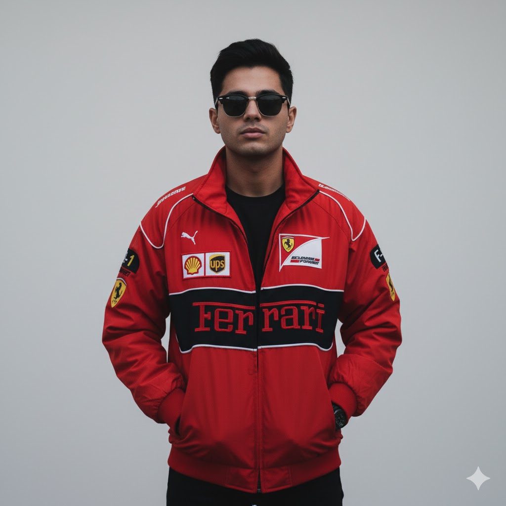 burnunit classic red racing jacket (inspired by ferrari heritage) burnunit classic red racing jacket (inspired by ferrari heritage)